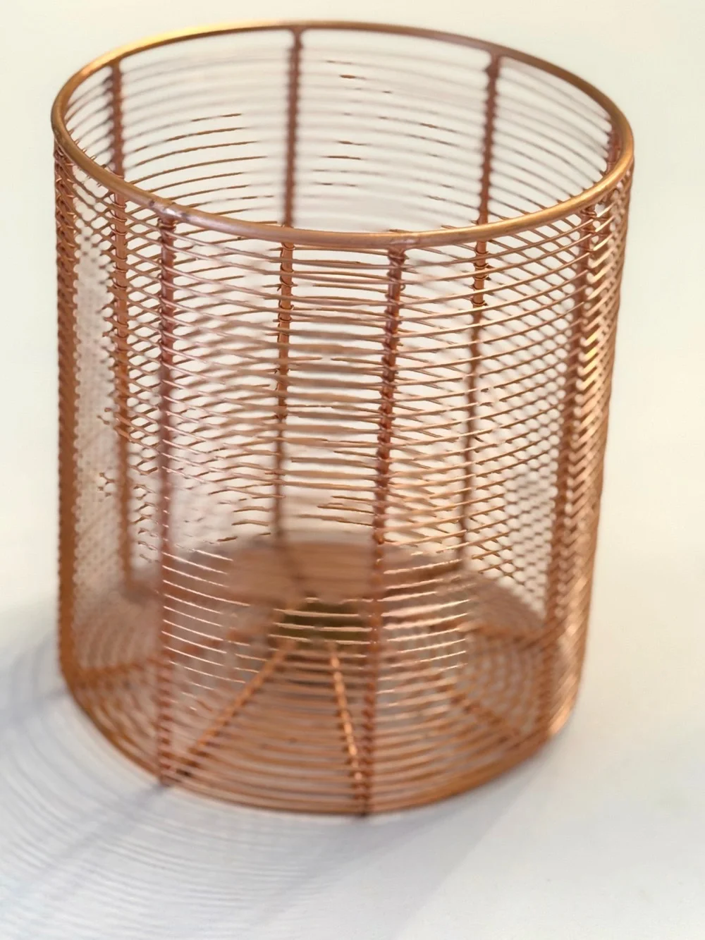 Anthropologie Copper Wire Utensil Holder